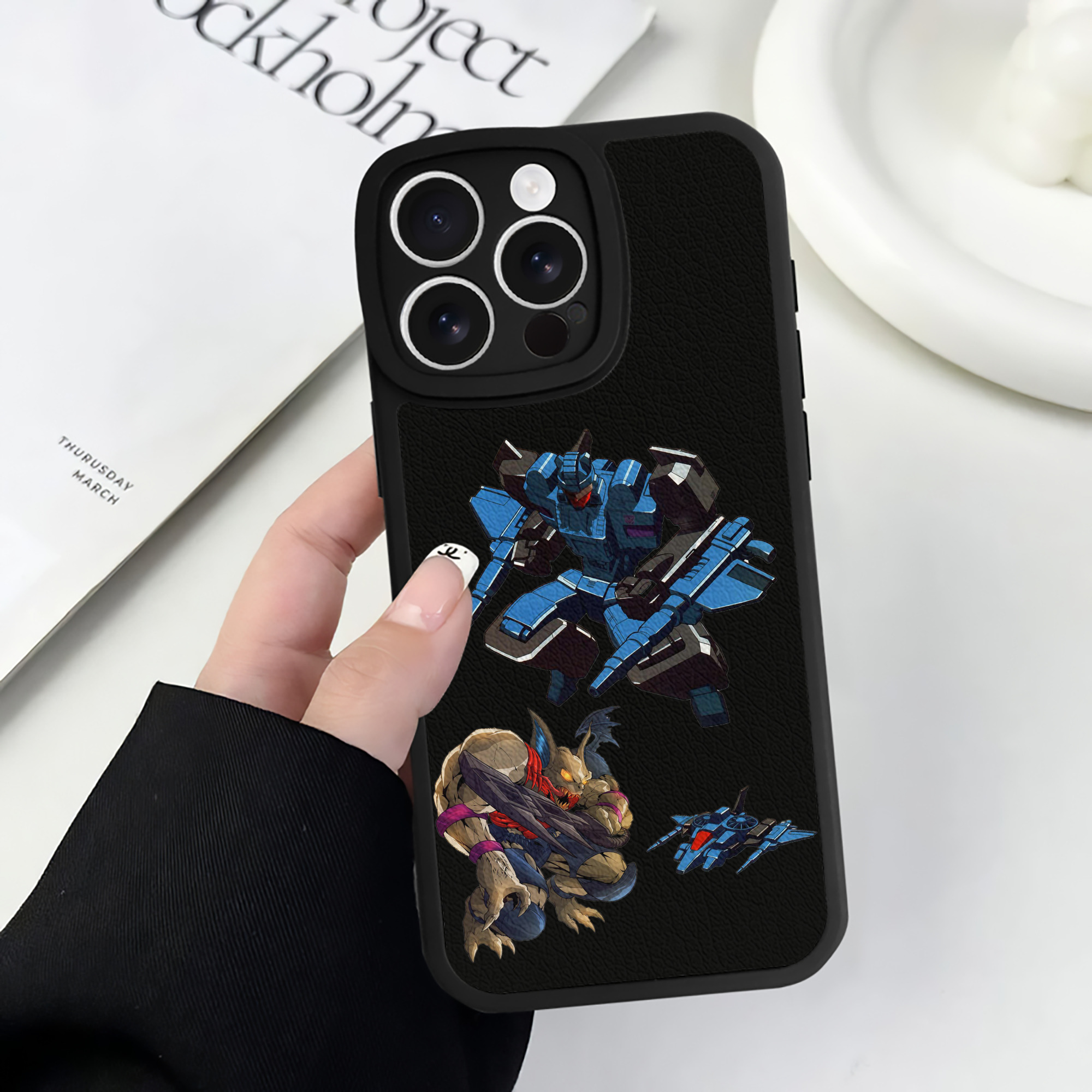 （画像用）  【iPhone 16シリーズ対応】シリコンスマホケース（レザー調） 材質：シリコン